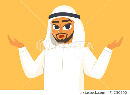 Attractive arabian man in doubt Attractive arabian man in doubt 74230500