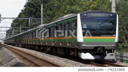 [JU] Ueno Tokyo Line E233 series (Takasaki Line → Tokaido Line direct) 74231900