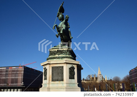 Equestrian statue of Prince Eugene of Savoy in Neue Burg 74233997