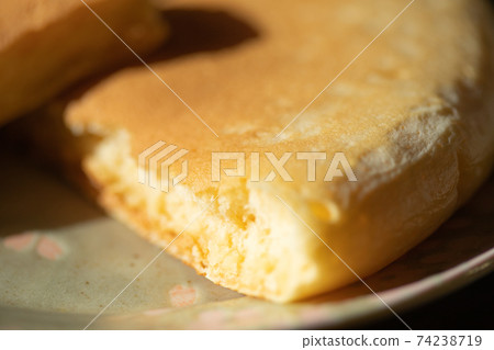 Pancakes served on a plate 74238719