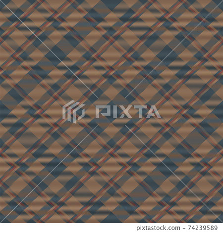Plaid pattern seamless. Check fabric texture. Stripe square background. Vector textile design. 74239589