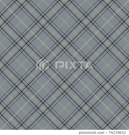 Plaid seamless pattern. Vector background of textile ornament. Flat fabric design. 74239632