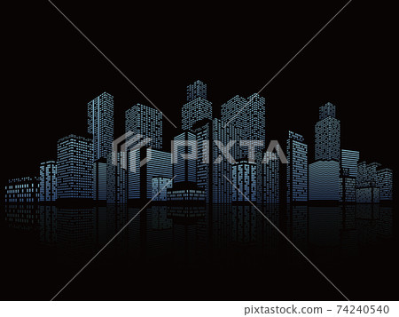 Skyscraper big city background material 74240540