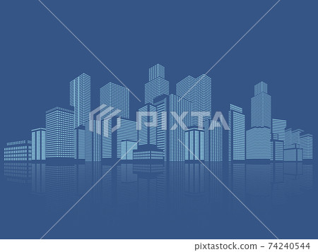 Skyscraper big city background material 74240544