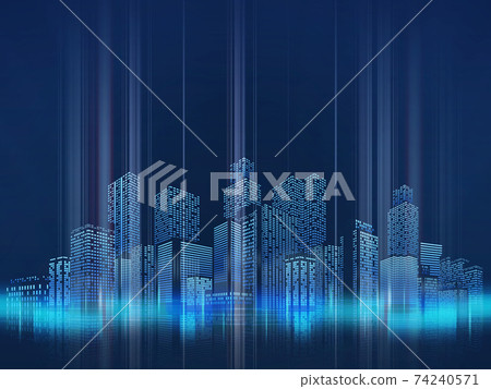 Skyscraper big city background material 74240571