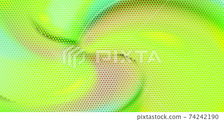 Green abstract background textured by hexagons. Technology perforated backdrop with hexs. Green abstract background textured by hexagons. Technology perforated backdrop with hexs. 74242190