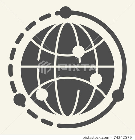World solid icon. Earth vector illustration isolated on white. Globe glyph style design, designed for web and app. Eps 10. World solid icon. Earth vector illustration isolated on white. Globe glyph style design, designed for web and app. Eps 10. 74242579