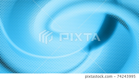 Metal blue background perforated with hexs. Abstract Technology backdrop geometric textured hexagons Metal blue background perforated with hexs. Abstract Technology backdrop geometric textured hexagons 74243995