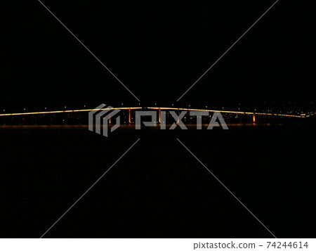 Illuminated Tasman Bridge 74244614