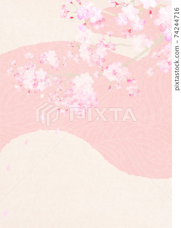Spring Japanese background-there are multiple variations 74244716