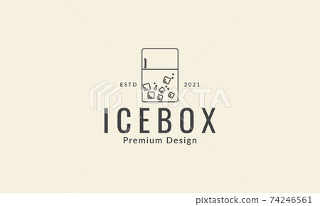 ice box kitchen line logo vector icon symbol graphic design illustration 74246561