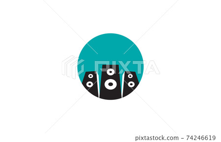 sound speaker flat modern logo vector icon symbol graphic design illustration sound speaker flat modern logo vector icon symbol graphic design illustration 74246619