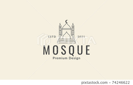 ornament simple dome mosque lines logo vector icon symbol graphic design illustration ornament simple dome mosque lines logo vector icon symbol graphic design illustration 74246622