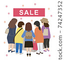 People gathering on sale 74247352