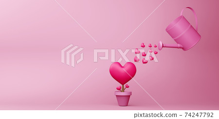 Valentine concept background, Love card, tree heart. Valentine concept background, Love card, tree heart. 74247792