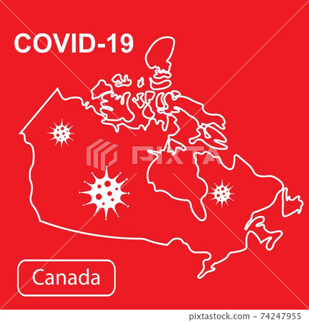 Map of Canada labeled Epidemic and Quarantine. Map of Canada labeled Epidemic and Quarantine. 74247955