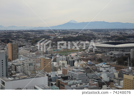 A bird's-eye view of the area around Shin-Yokohama Station Long 74248076