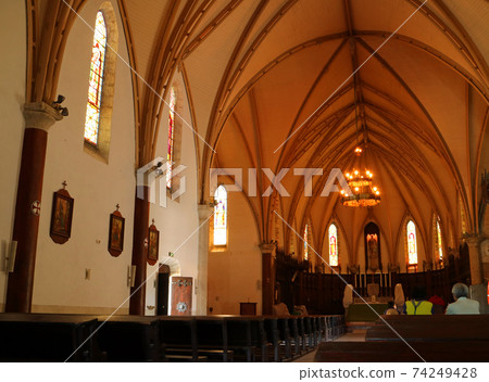 Inside the Cathedral of San Joseph in Noumea Inside the Cathedral of San Joseph in Noumea 74249428