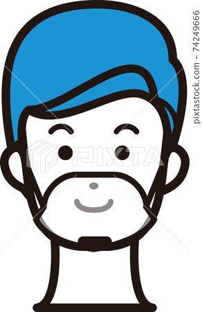 Mask mouthguard male preventive medical person illustration 74249666
