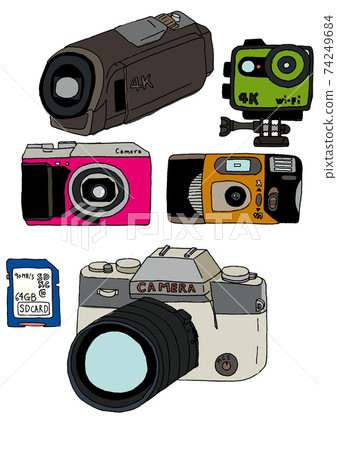 Various cameras 74249684