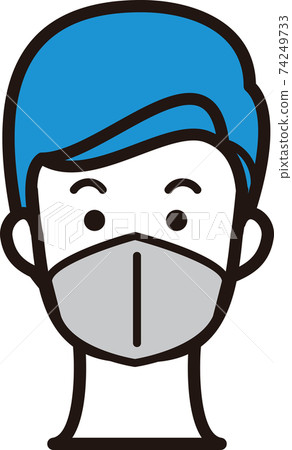 面具氨基甲酸乙酯男性預防醫務人員圖 面具氨基甲酸乙酯男性預防醫務人員圖 74249733