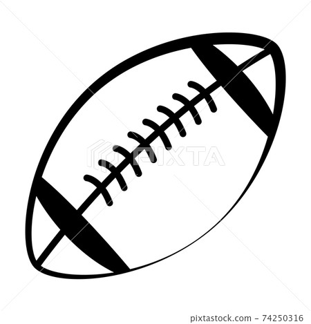 american football icon on white background. black football sign. flat style. sports ball symbol. rugby ball sign. american football icon on white background. black football sign. flat style. sports ball symbol. rugby ball sign. 74250316