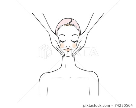 Esthetic professional treatment facial massage 74250564