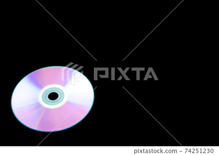 CD disc black background 74251230
