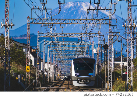雪山富士山和小田急5000系列 74252165