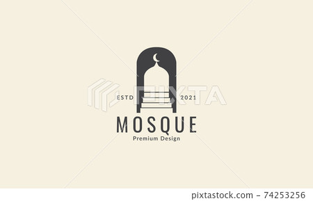 silhouette dome mosque simple logo vector icon symbol design graphic illustration silhouette dome mosque simple logo vector icon symbol design graphic illustration 74253256