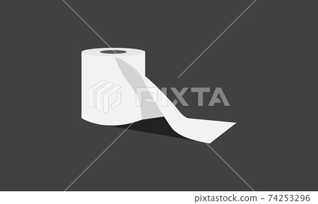 tissue paper roll white logo vector icon symbol design graphic illustration tissue paper roll white logo vector icon symbol design graphic illustration 74253296