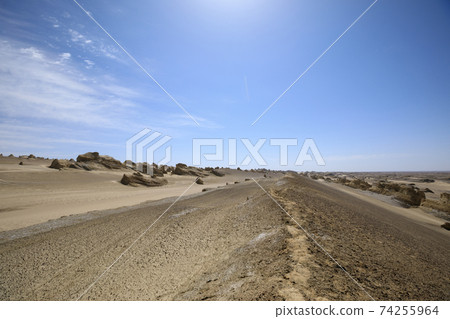 Yardang landform landscape in west of china 74255964