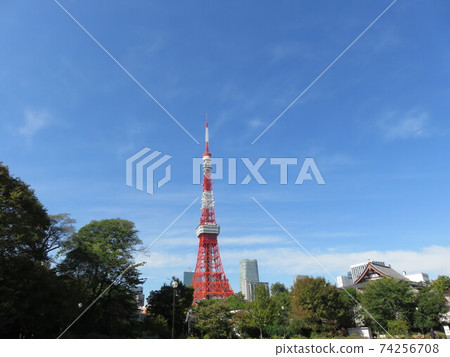 從芝公園看到的東京塔 從芝公園看到的東京塔 74256708