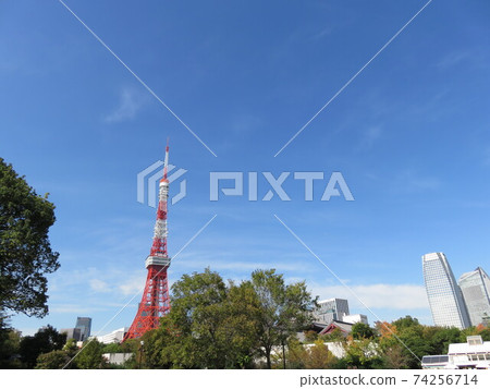 從芝公園看到的東京塔 74256714