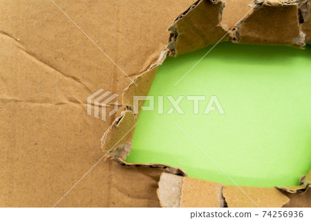 Corrugated cardboard with holes Corrugated cardboard with holes 74256936