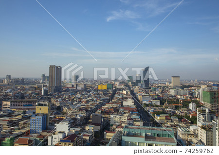 Phnom Penh Overview Daytime Phnom Penh Overview Daytime 74259762