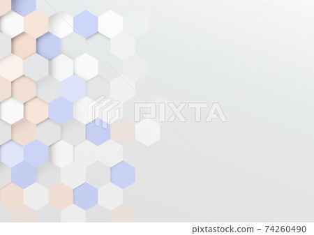 三維抽象背景。蜂窩。 74260490