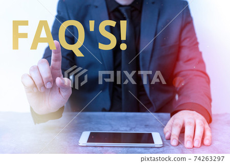 Handwriting text writing Faq. Concept meaning a Handwriting text writing Faq. Concept meaning a 74263297