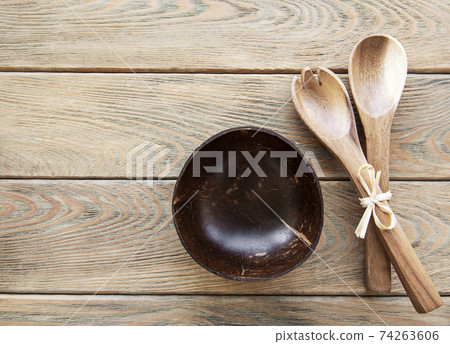 Wooden cutlery kitchen ware Wooden cutlery kitchen ware 74263606