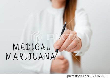 Handwriting text Medical Marijuana. Concept 74263669