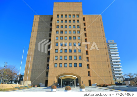 [Tokushima Prefecture] Tokushima Prefectural Government Building under fine weather 74264069