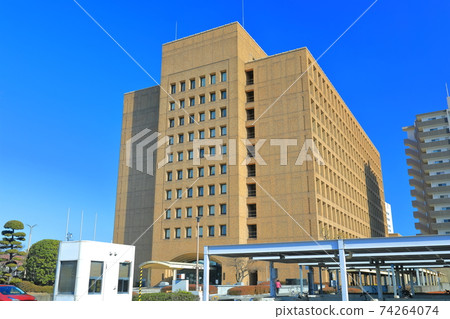 [Tokushima Prefecture] Tokushima Prefectural Government Building under fine weather 74264074