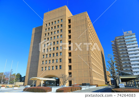 [Tokushima Prefecture] Tokushima Prefectural Government Building under fine weather 74264083