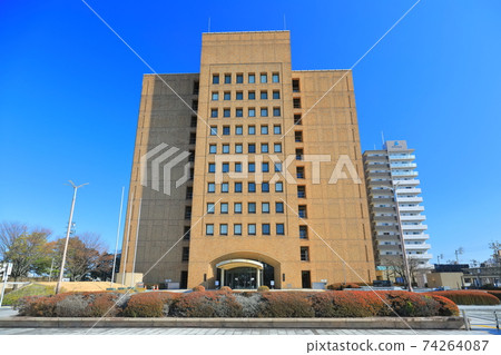 [Tokushima Prefecture] Tokushima Prefectural Government Building under fine weather 74264087