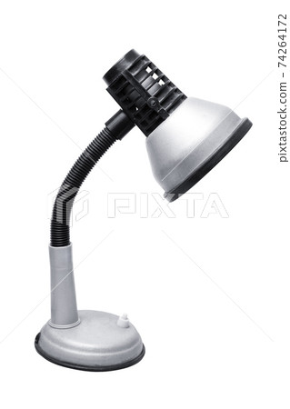 Desk Lamp, table light isolated on white background with clipping path 74264172