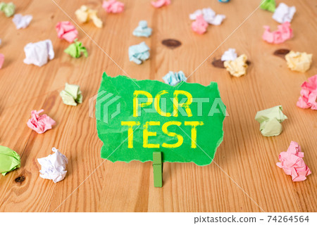 Word writing text Pcr Test. Business concept for 74264564