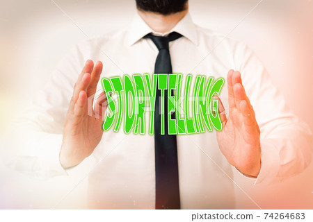 Writing note showing Storytelling. Business photo Writing note showing Storytelling. Business photo 74264683