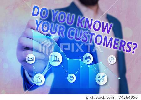 Word writing text Do You Know Your Customers Word writing text Do You Know Your Customers 74264956