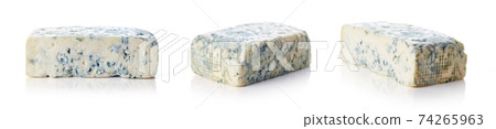 Blue cheese isolated on white 74265963
