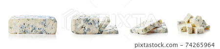 Blue cheese isolated on white Blue cheese isolated on white 74265964